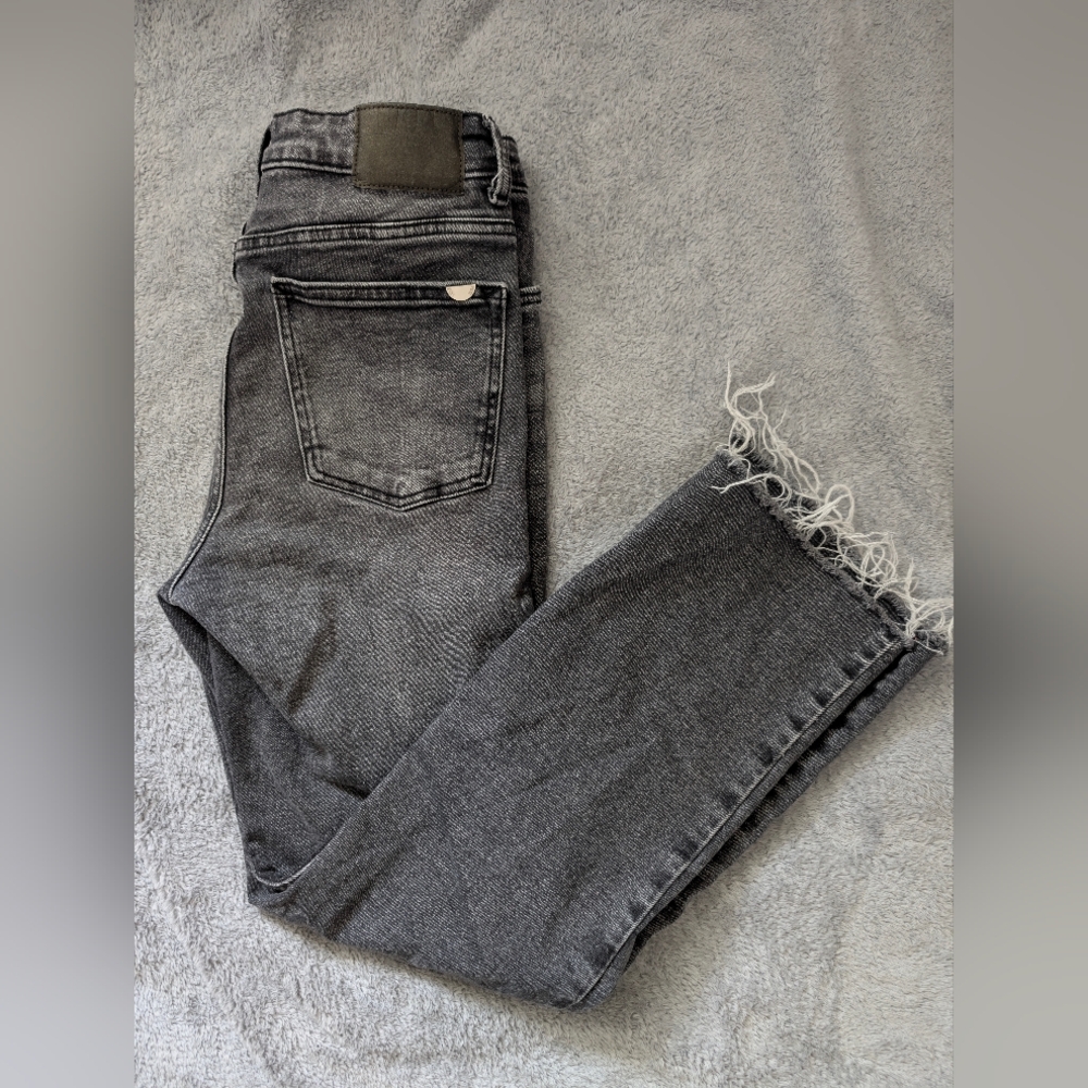 Zara High Waisted Mini Flare Jeans